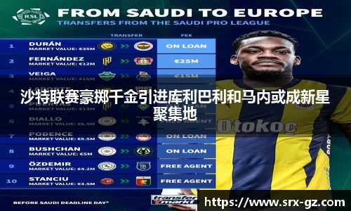 沙特联赛豪掷千金引进库利巴利和马内或成新星聚集地
